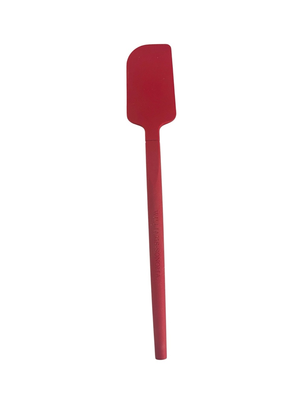 Williams Sonoma Red Silicone Spatula One Piece Heat Resistant Kitchen Tool 12.5"